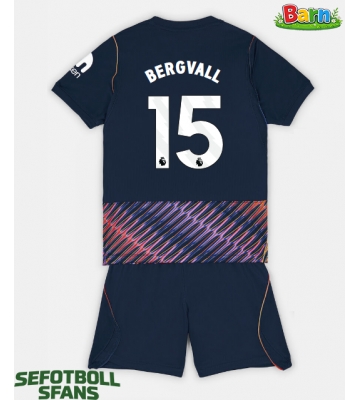 Tottenham Hotspur Lucas Bergvall #15 Bortaställ Barn 2026-27 Kortärmad (+ Korta byxor)